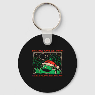 Frog Sometimes You've Just Got To Falalala Key Ring