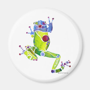 Frog Spring Green Magnet