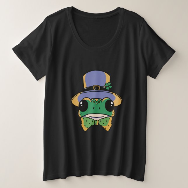 Frog St Patricks Day Costume Plus Size T-Shirt (Design Front)