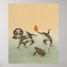 Frog Sumo - Ohara Koson