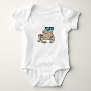 Frog Sunglasses Baby Bodysuit