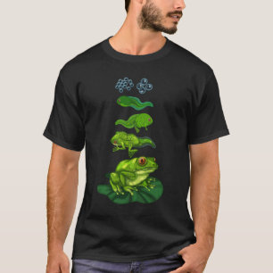 Frog Tadpole Biology Metamorphosis Life Cycle Art T-Shirt