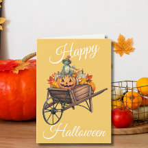 Frog-tastic Pumpkin Wheelbarrow Halloween