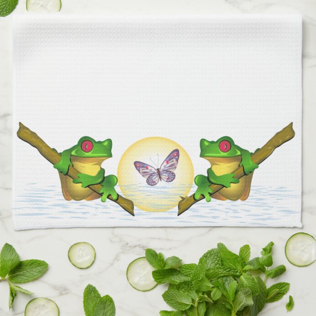 Frog Tea Towel (Folded)