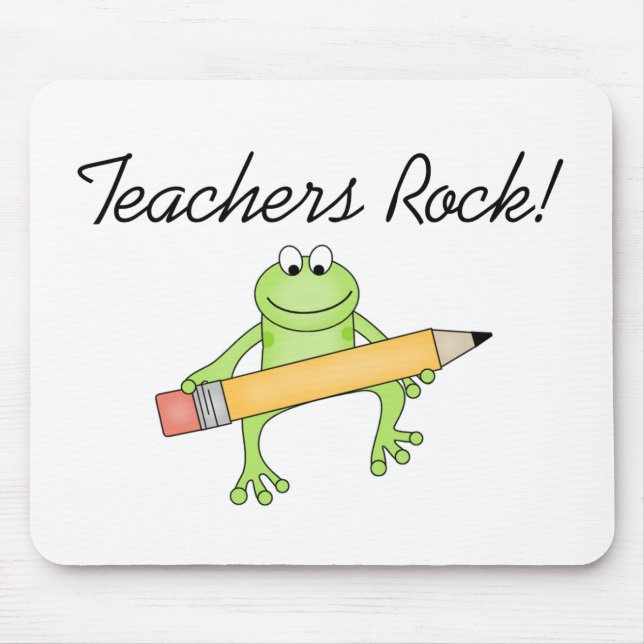 Frog Teachers Rock Mouse Pad (Front)