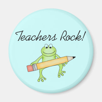 Frog Teachers Rock Tshirts and Gfits Magnet