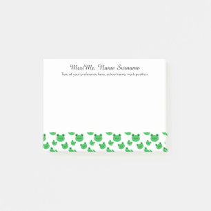 Frog template post-it notes