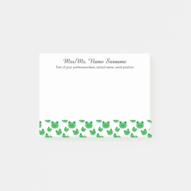 Frog template post-it notes (Front)