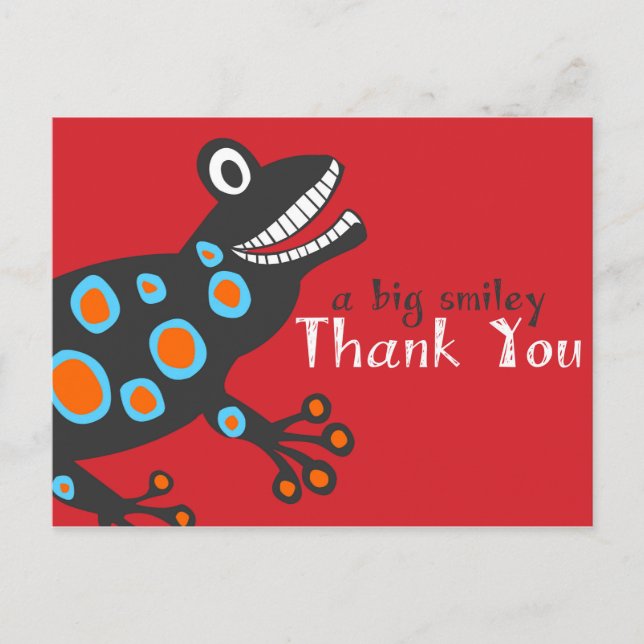 Frog Thank You Card (Front)