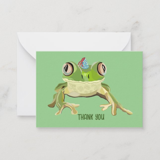 Frog Thank you cards (Front)