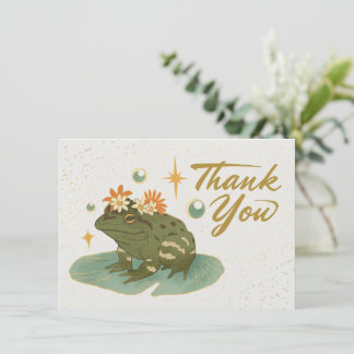 Frog Thank You Note Card