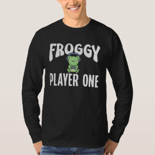 Frog Toad Froggy Player One Gamer T-Shirt