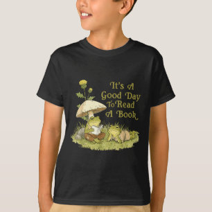 Frog toad read book teachers students kids book T-Shirt
