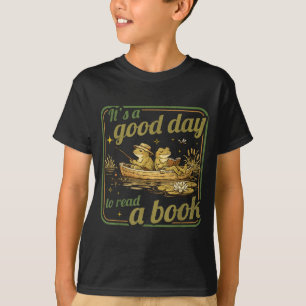 Frog toad read book teachers students kids book T-Shirt