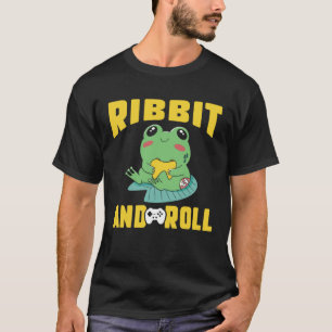Frog Toad  Ribbit and Roll Gamer T-Shirt