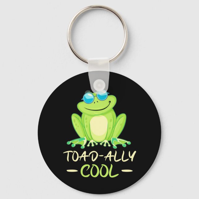 Frog Toadally Cool Key Ring (Front)