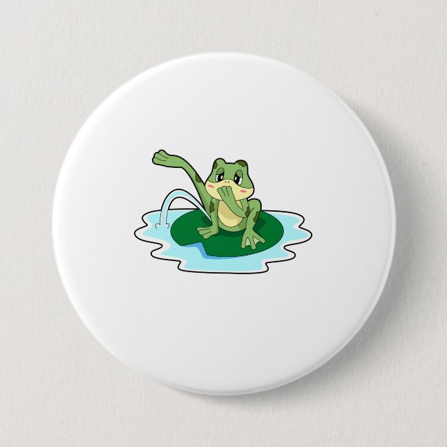 Frog Toilet 7.5 Cm Round Badge (Front)