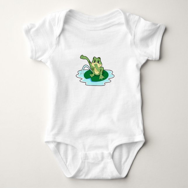 Frog Toilet Baby Bodysuit (Front)