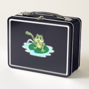 Frog Toilet Metal Lunch Box
