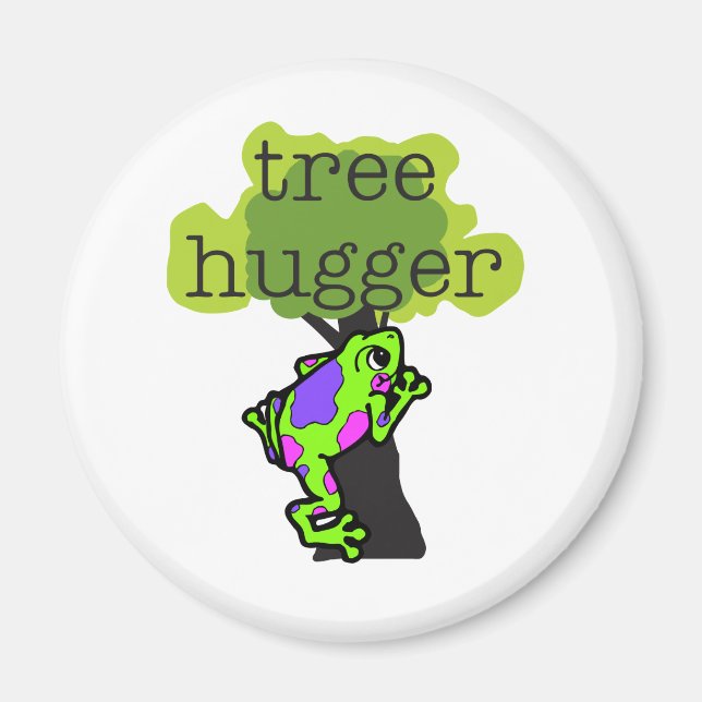 Frog Tree Hugger Magnet (Front)