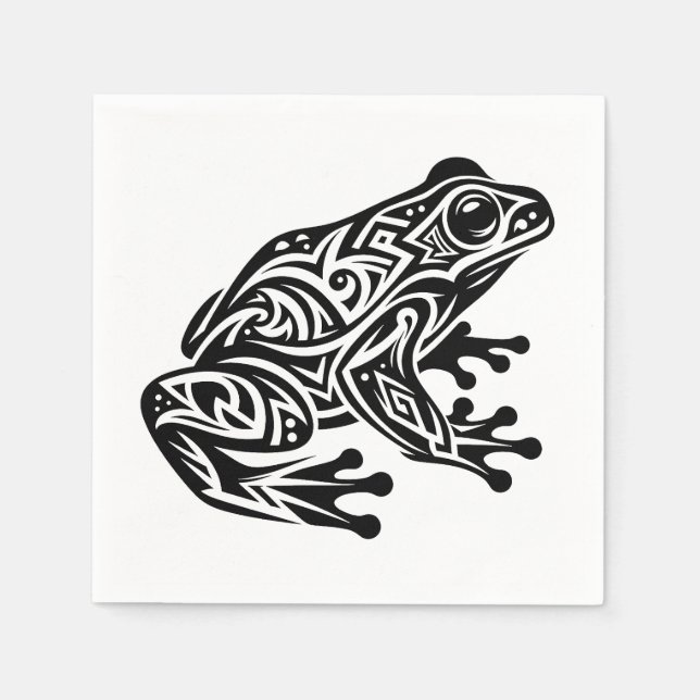 Frog tribal napkin (Front)