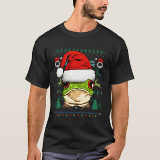 Frog Ugly Santa Hat Xmas Gifts Kids Boys Girls For T-Shirt