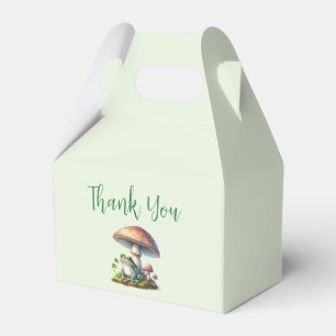 Frog Under a Mushroom Cute Nature Thank You Favour Box