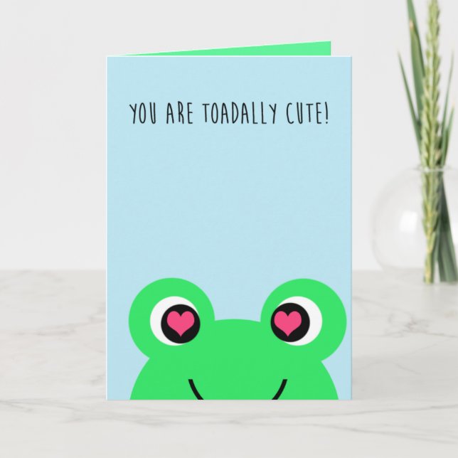 Frog Valentine's Day Card (Front)