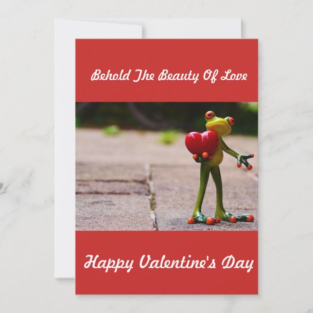 FROG VALENTINE'S DAY CARD (Front)