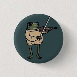 Frog Violinist Music Pin