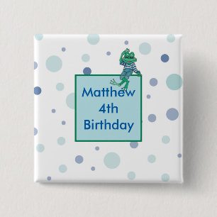 Frog Wearing Jeans 15 Cm Square Badge