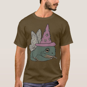 Frog Witch Funny Cute Halloween Costume For Kids T-Shirt