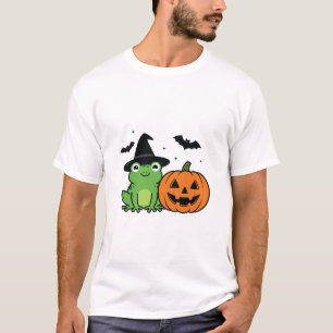 Frog Witch Halloween Spooky Amphibian Coven T-Shirt