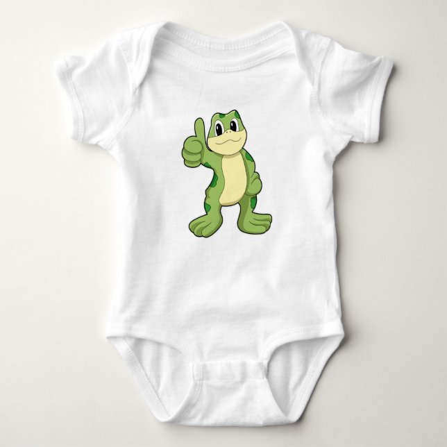 Frog with Approve Baby Bodysuit (Front)
