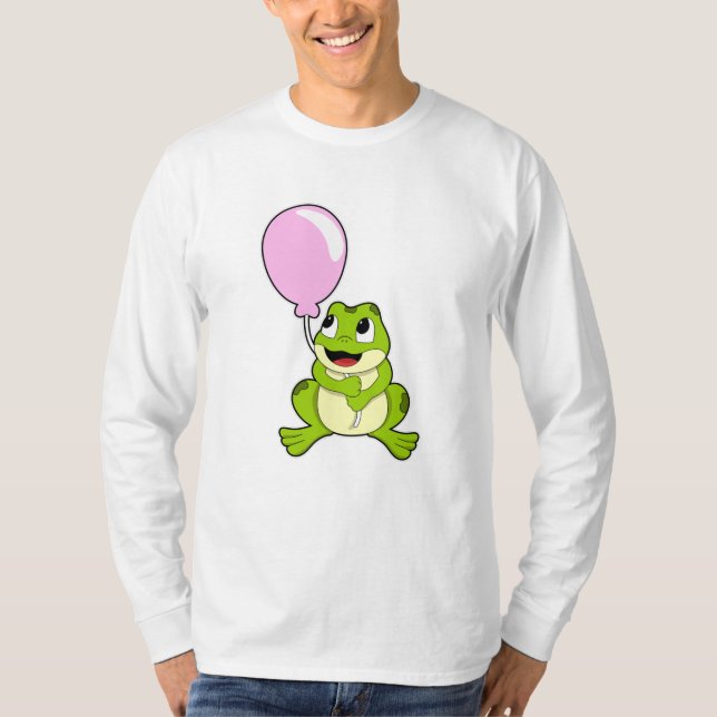 Frog with Balloon T-Shirt (Front)