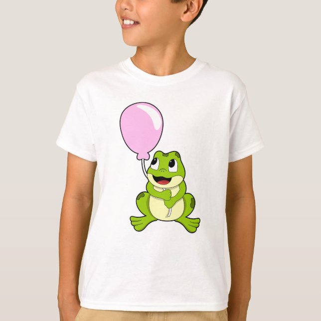 Frog with Balloon T-Shirt (Front)