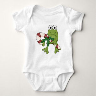 Frog With Candy Canes Tshirts and Gifts