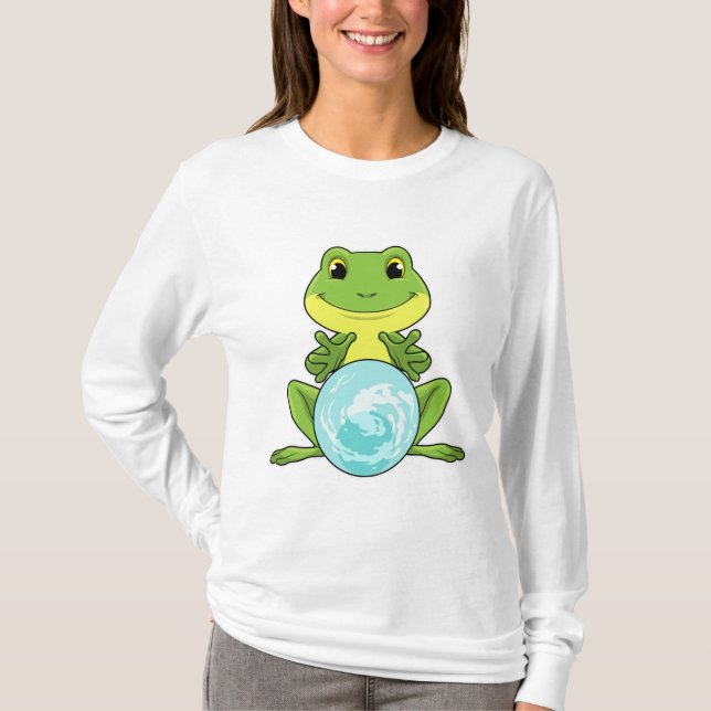 Frog with Crystal ball T-Shirt (Front)