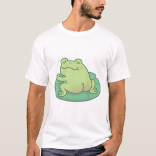 Frog With Cute Butt Resting On Lily Pad T-Shirt