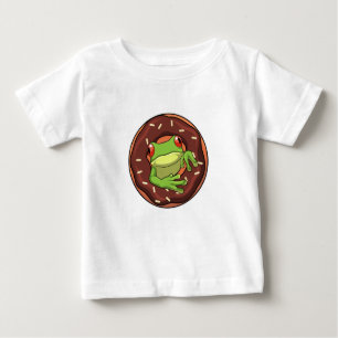 Frog with Doughnut Baby T-Shirt
