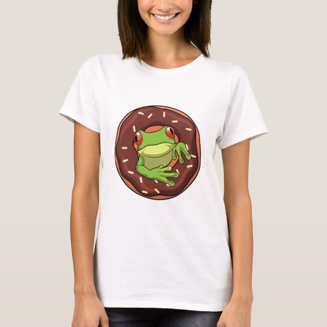 Frog with Doughnut T-Shirt (Front)