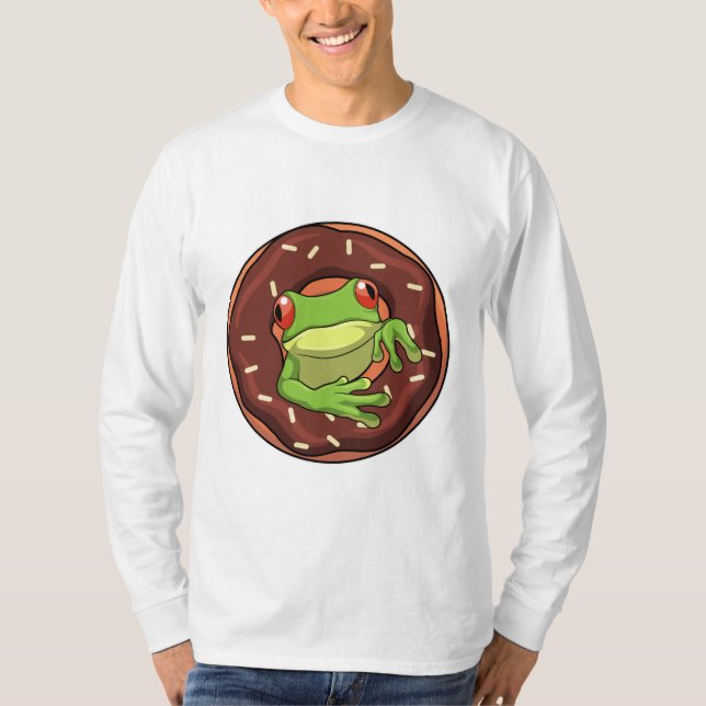 Frog with Doughnut T-Shirt (Front)