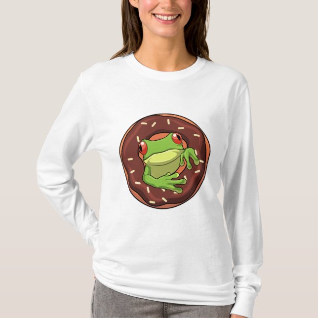Frog with Doughnut T-Shirt (Front)