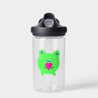 Frog with Heart Water Bottle