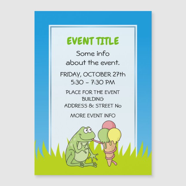 Frog with Icecream (Front)