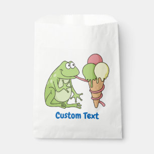 Frog with Icecream Favour Bag