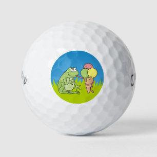 Frog with Icecream Golf Balls
