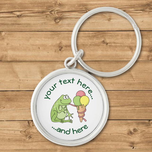 Frog with Icecream Key Ring (Creator Uploaded)