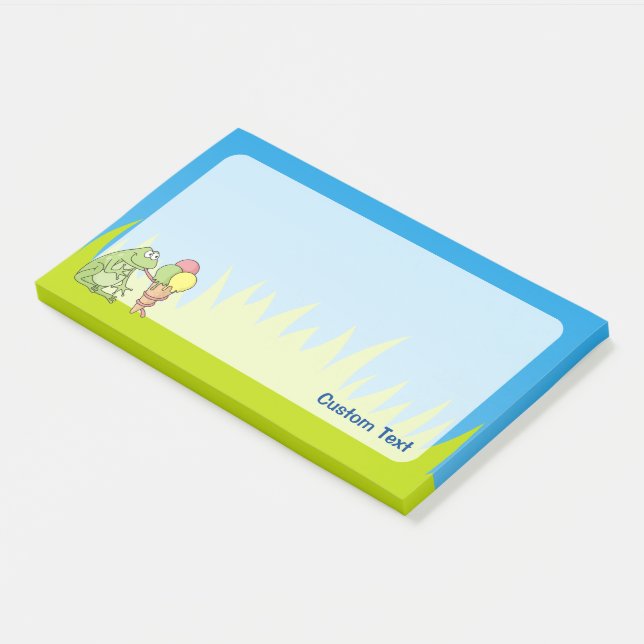 Frog with Icecream Post-it Notes (Angled)