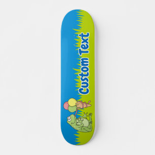 Frog with Icecream Skateboard